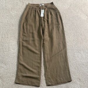 ROLLA'S Taupe High-Rise Wide-Leg Pants